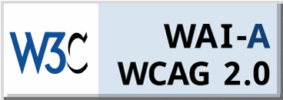 Logo de las directrices WCAG 2.0